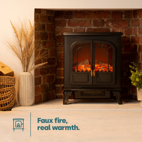 Victoria Electric Fireplace - Black